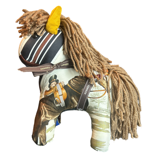 Vintage Silk Scarf Patchwork Pony