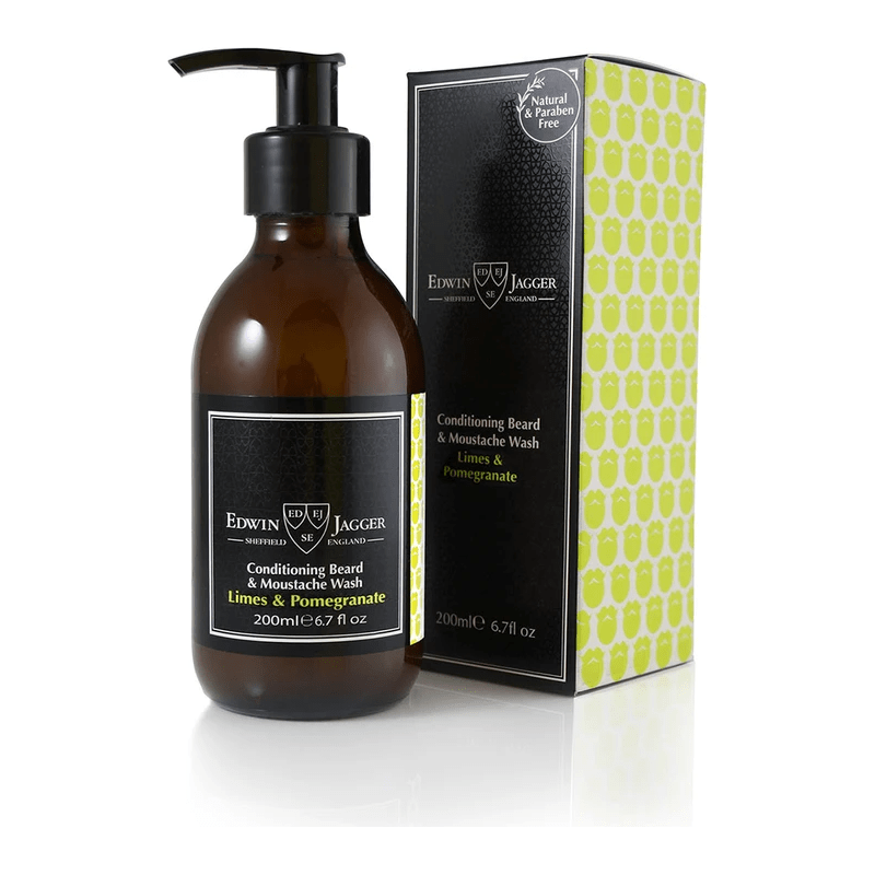 Edwin Jagger Conditioning Beard & Moustache Wash Lime & Pomegranate 200Ml