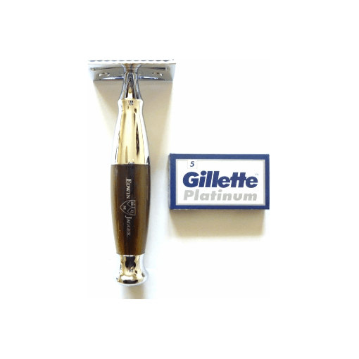 Edwin Jagger Horn & Chrome Safety Razor PPS-R352CRSR