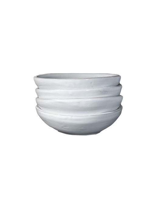 Oval Small Bowl in Milk White - Set of 4