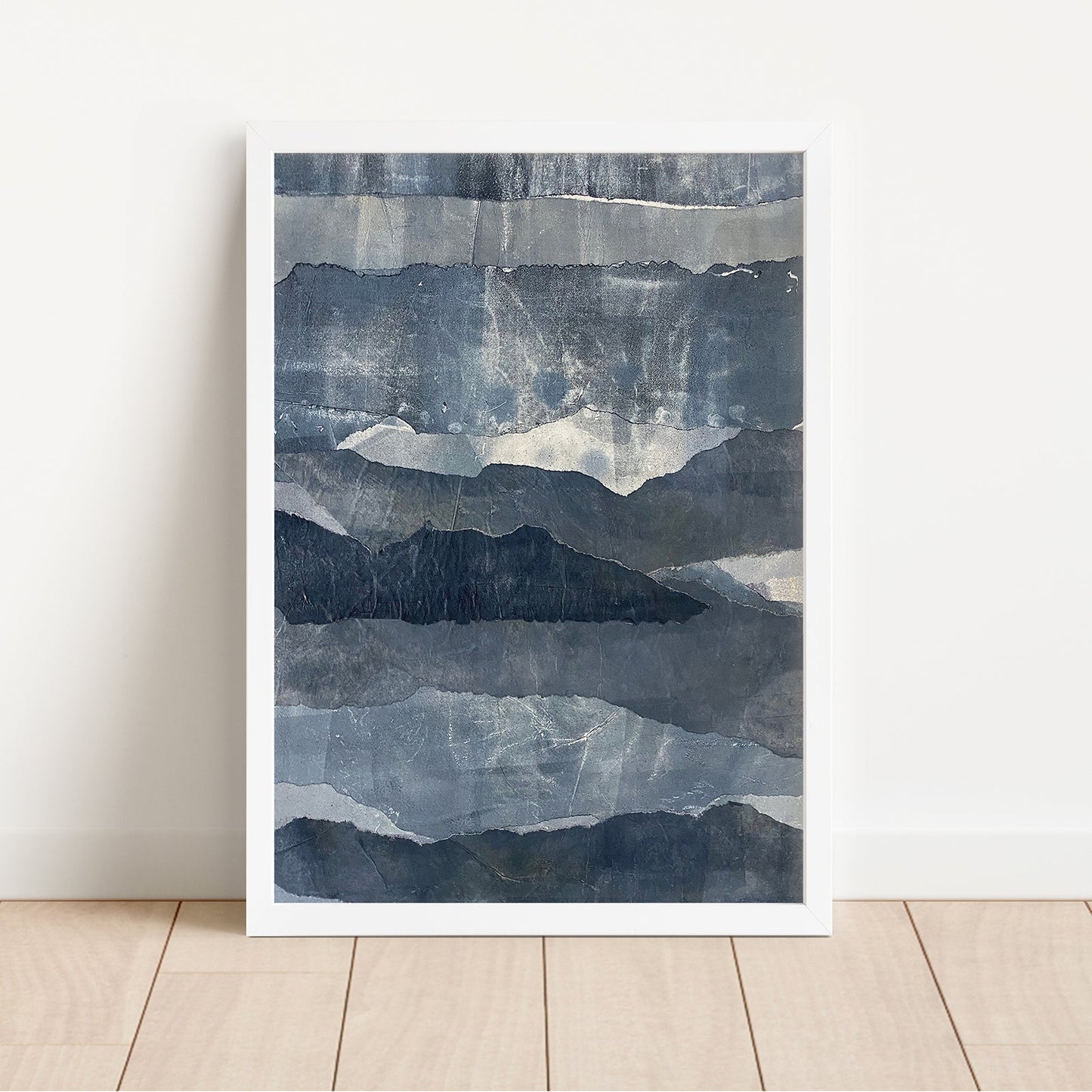 Blue Ridges Small Framed Print