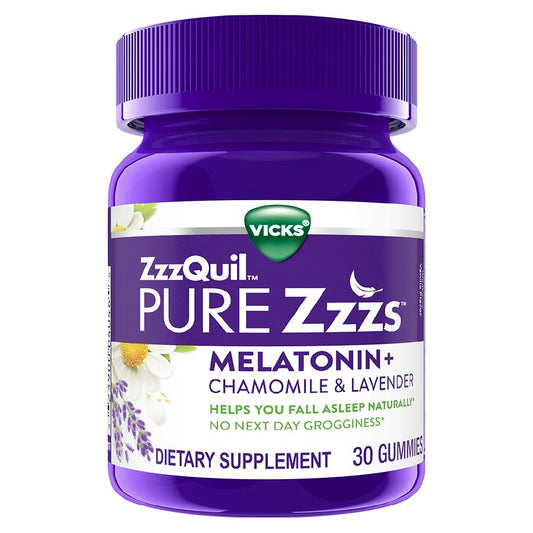 Vicks Pure Zzzs Night Time Sleep Aid Melatonin Gummies