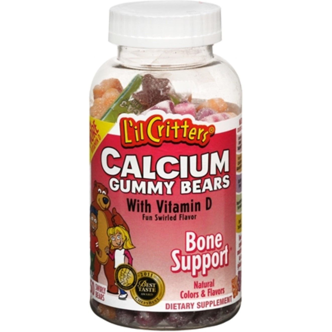 L'il Critters Kids Calcium Gummy Bears With Vitamin D3 , 150ct