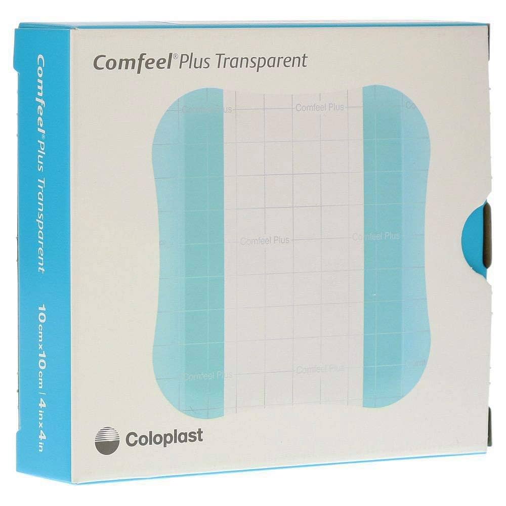 COLOPLAST COMFEEL PLUS ULCER DRSG, 4 x 4 IN, 10 CT