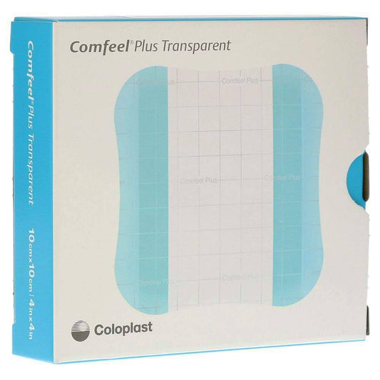 COLOPLAST COMFEEL PLUS ULCER DRSG, 4 x 4 IN, 10 CT
