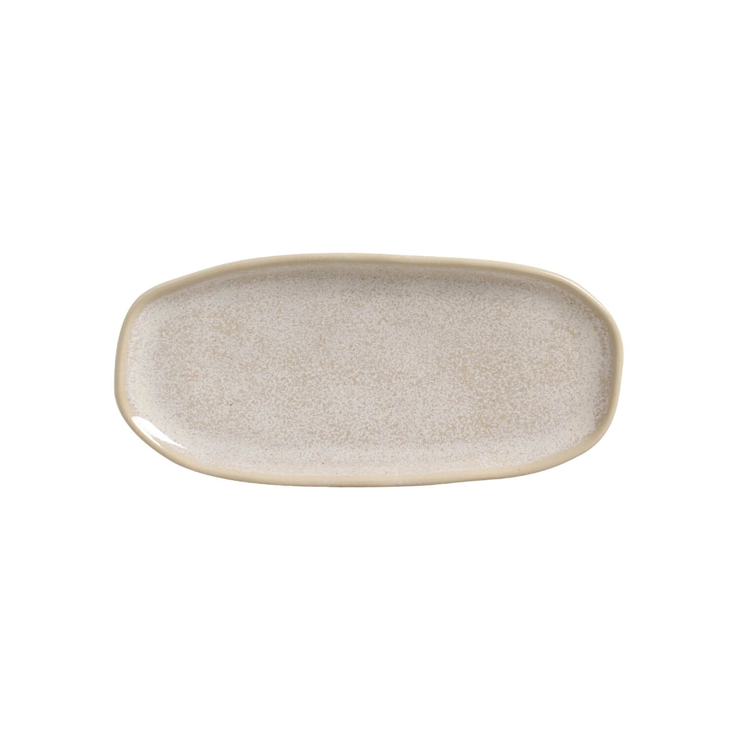 Shallow Organic Oval Platter Small Set of 4