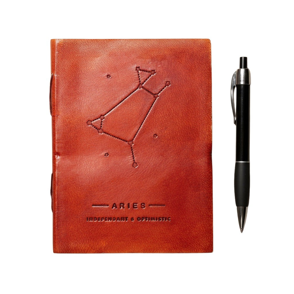 Astrology Zodiac Handmade Leather Journal