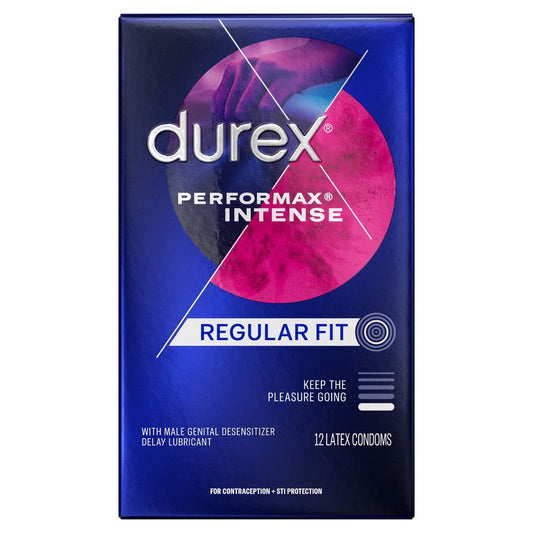 Durex Performax Intense Ultra Fine Lubricated Latex Condoms