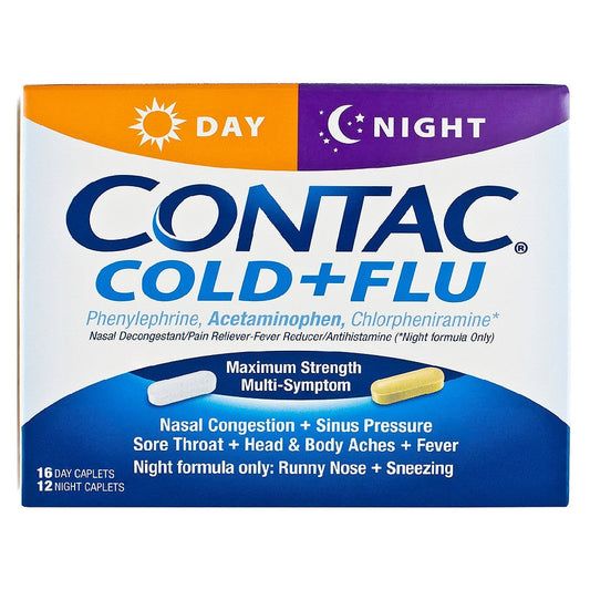 Contac Cold & Flu Day/Night Maximum Strength Caplets