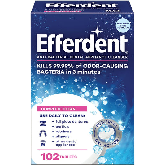 Efferdent Complete Clean Denture & Retainer Cleanser Tablets
