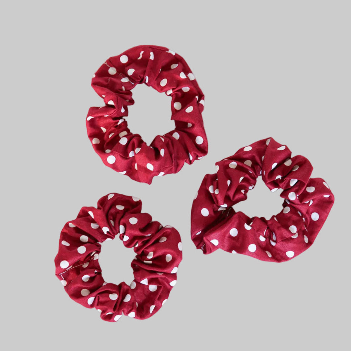 Red Dot Scrunchie