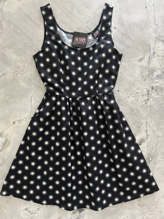 Starburst Shorter Length Fit & Flare Dress