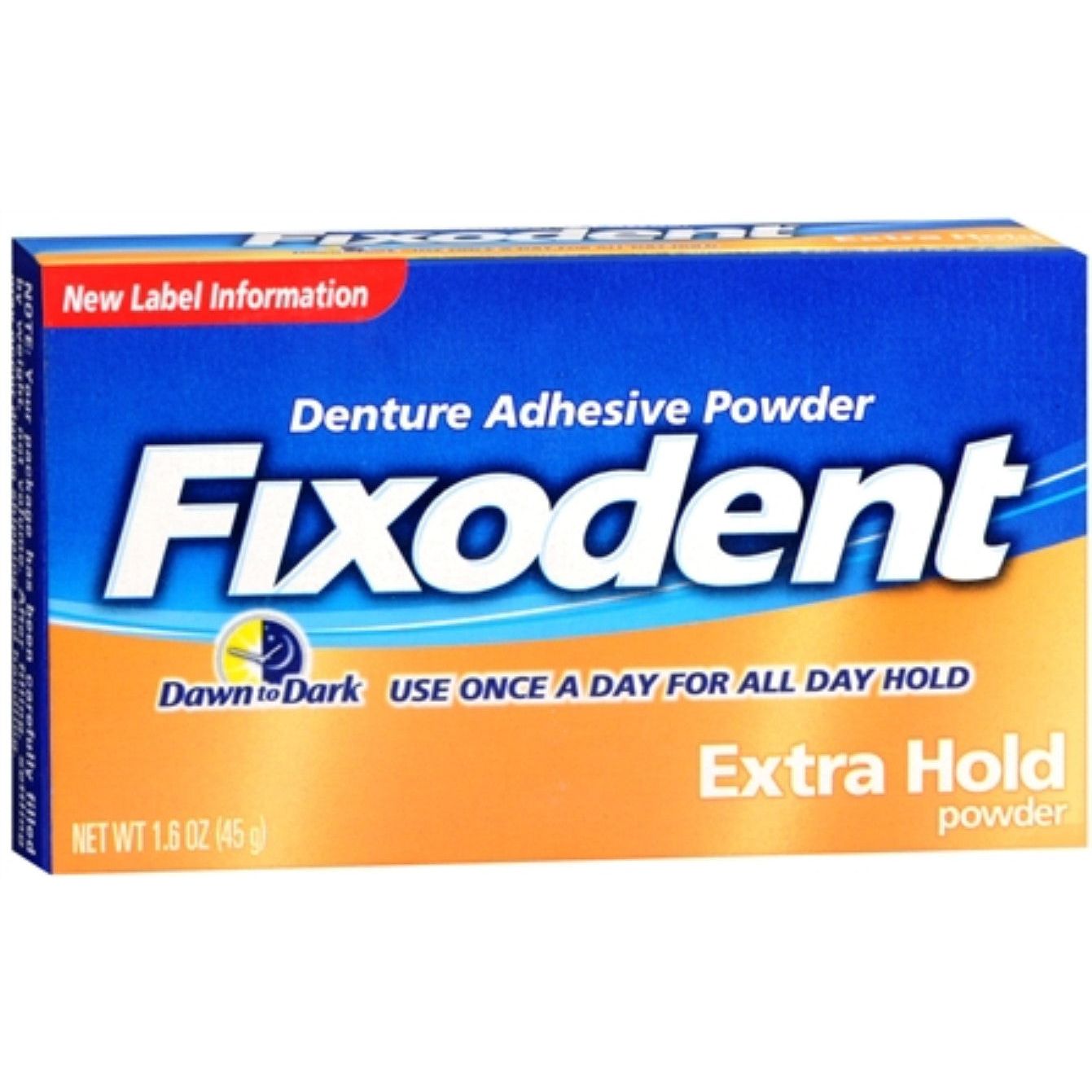 Fixodent Denture Adhesive Powder, Extra Hold 1.6 Oz