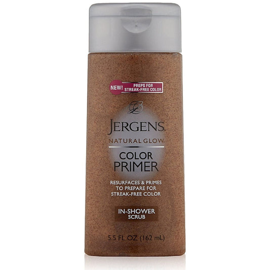 Jergens Natural Glow Color Primer In-Shower Scrub 5.50 Oz
