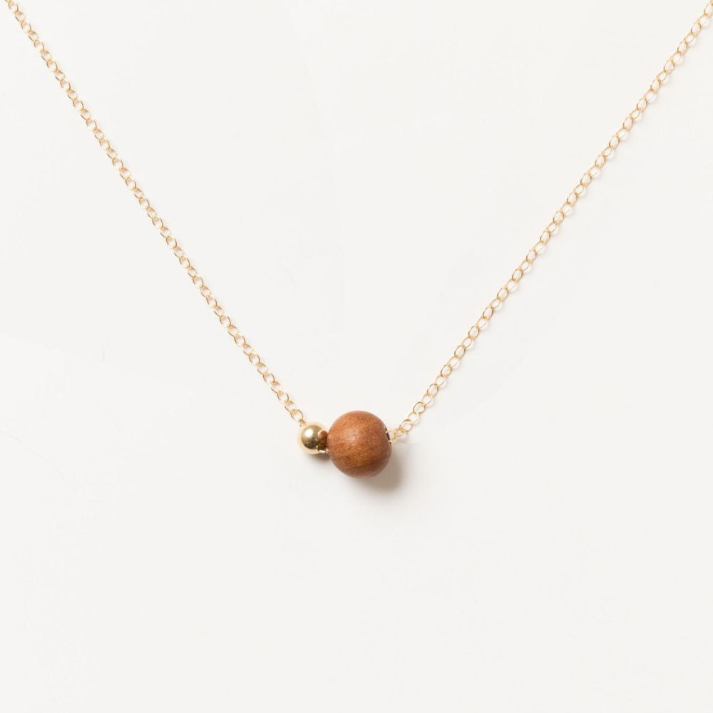 Connection Necklace | Gold Fill + Sandalwood