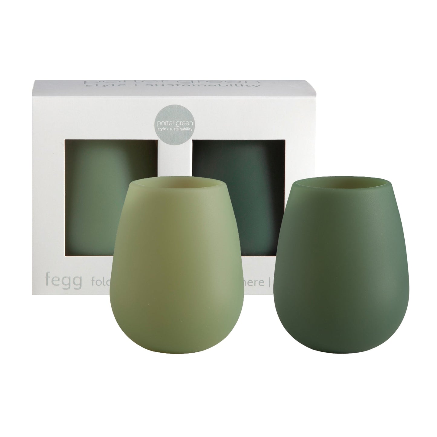 Sage + Olive | Fegg | Silicone Unbreakable Glasses