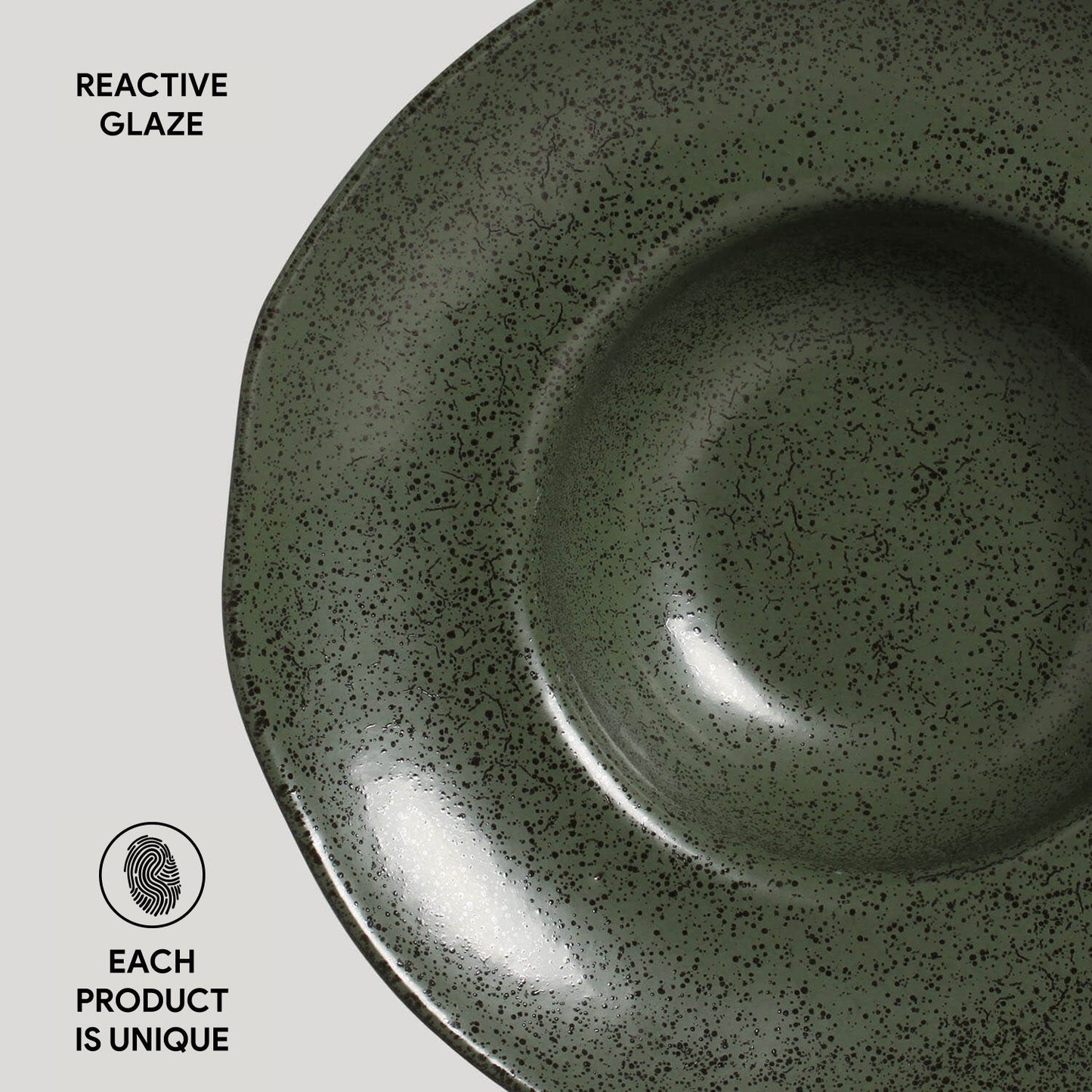 Deep Rim Plate Set of 4
