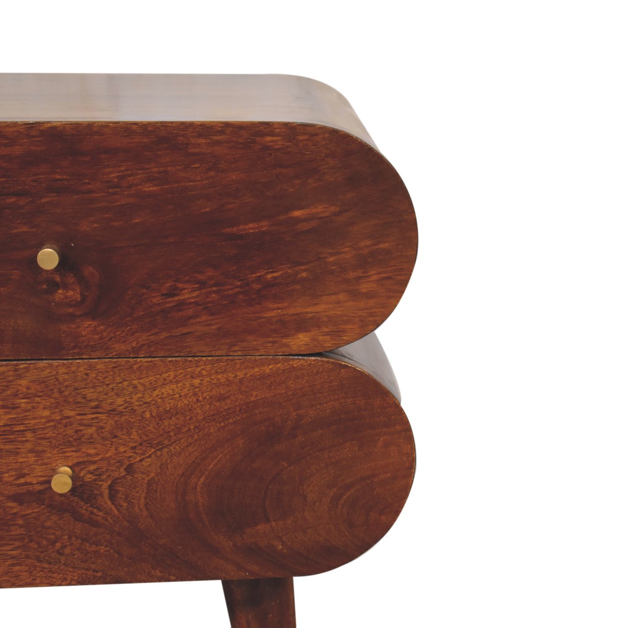 Solid Wood Bubble Chestnut Nightstand