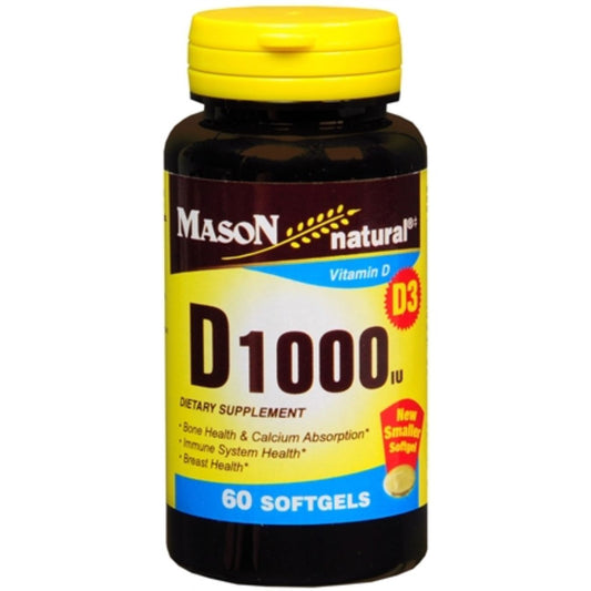 Mason Natural Vitamin D 1000 Iu Softgels