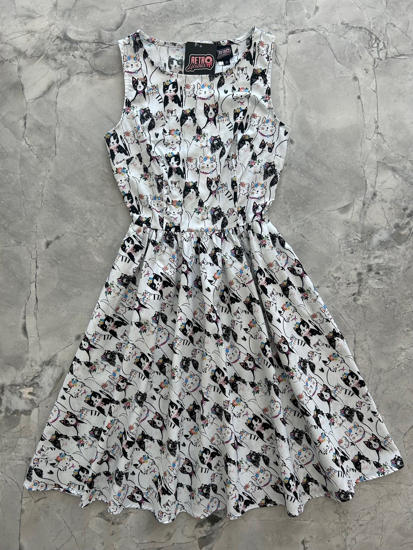 Fabulous Felines Vintage Dress