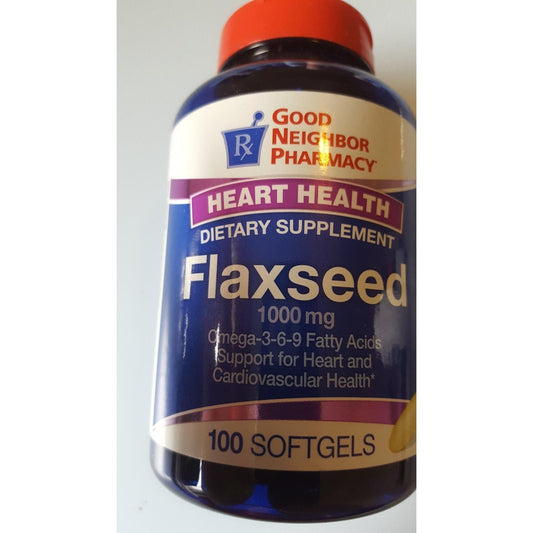 Good Neighbor Pharmacy GNP Flaxseed 1000 Mg 100 Softgels