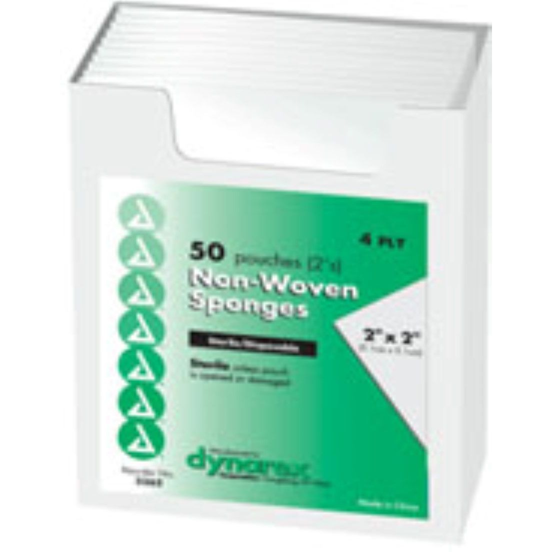 Dynarex Gauze Sponges Non-Woven Sterile -2 Inx2 In - 4 Ply 2'S