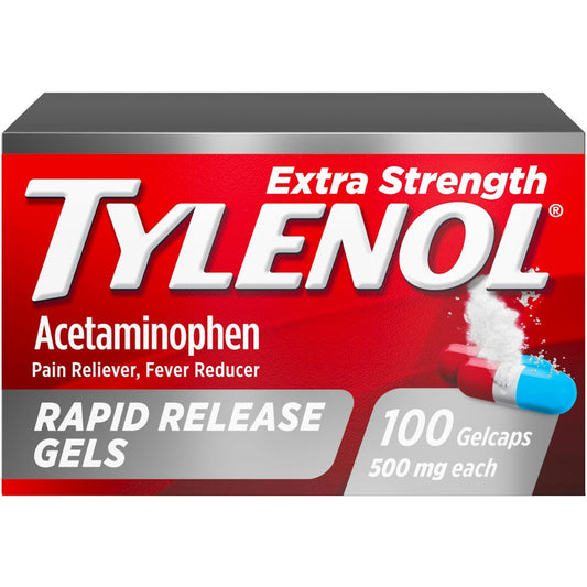 Tylenol Extra Strength Acetaminophen Rapid Release Gels, Pain Reliever & Fever Reducer