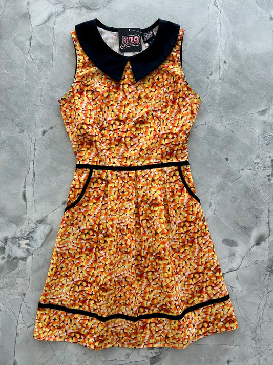Candy Corn Collared Dress