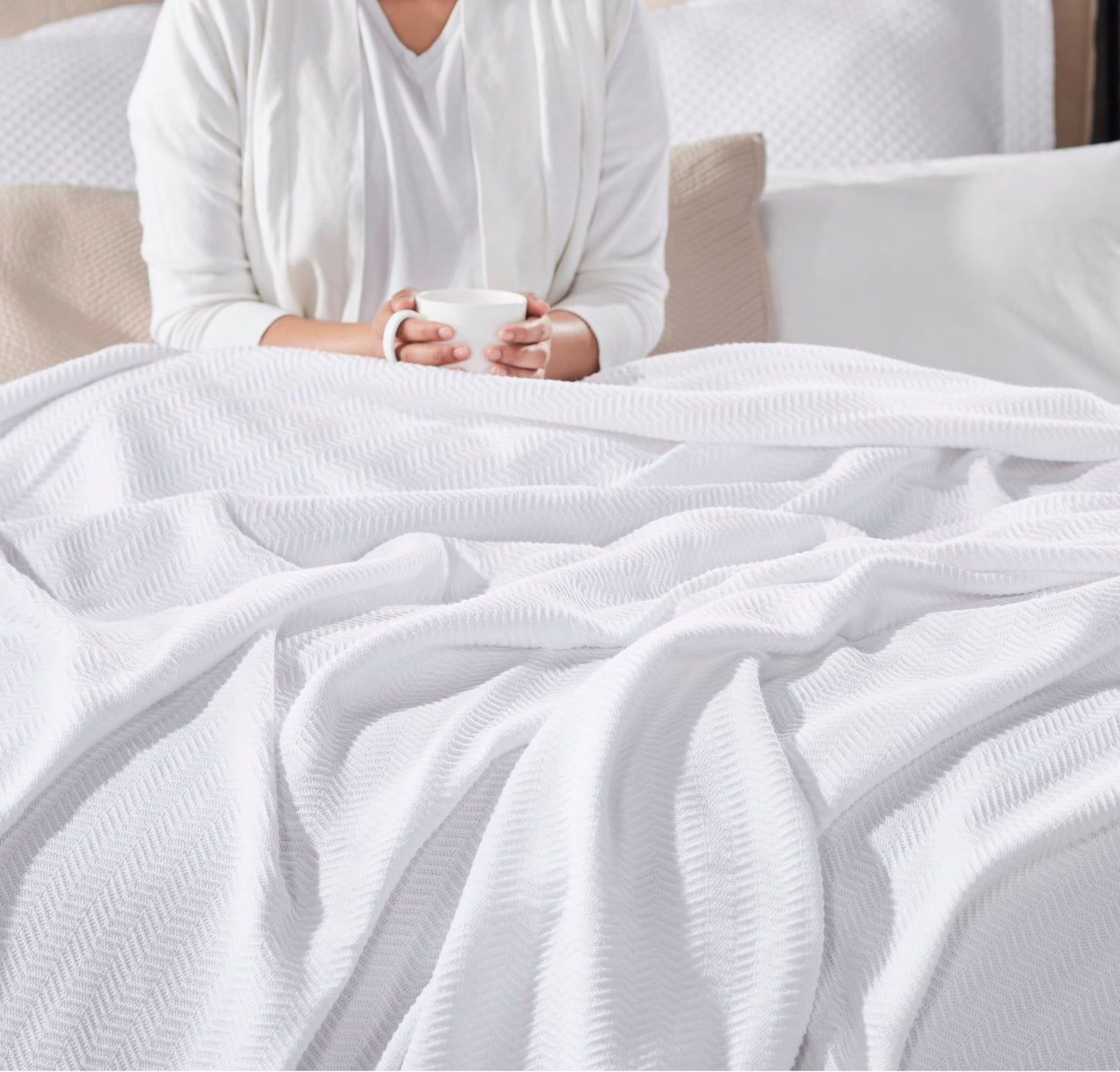 Riviera Chevron Cotton Blanket