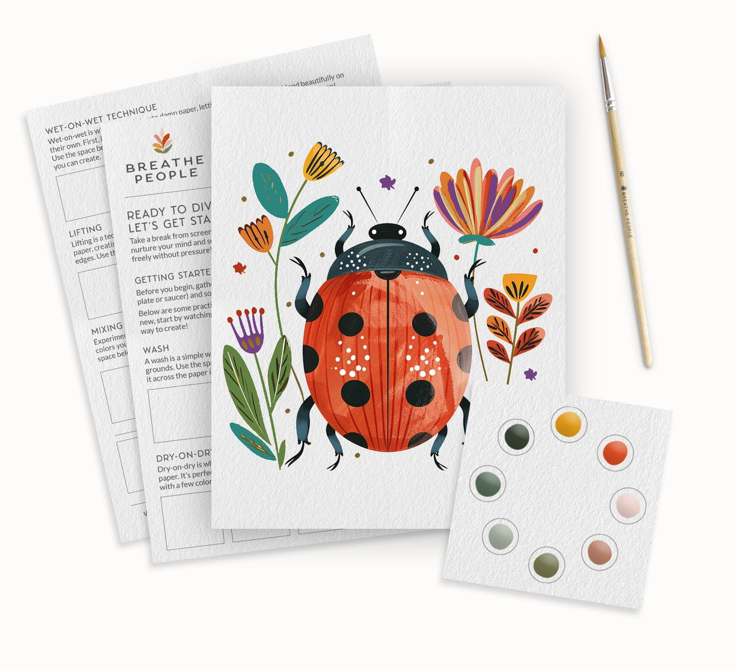 All-In-One Ladybug Watercolor Kit