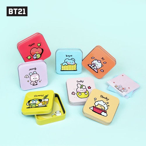 BT21 Minini Tin Case Memo Pad