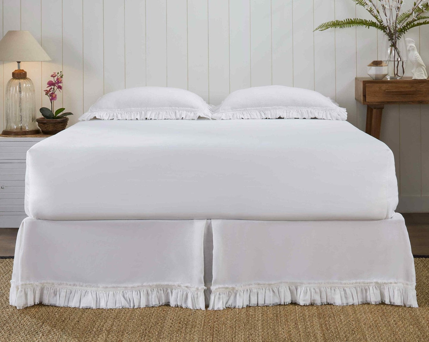 Ruffle European Linen Bed Skirt