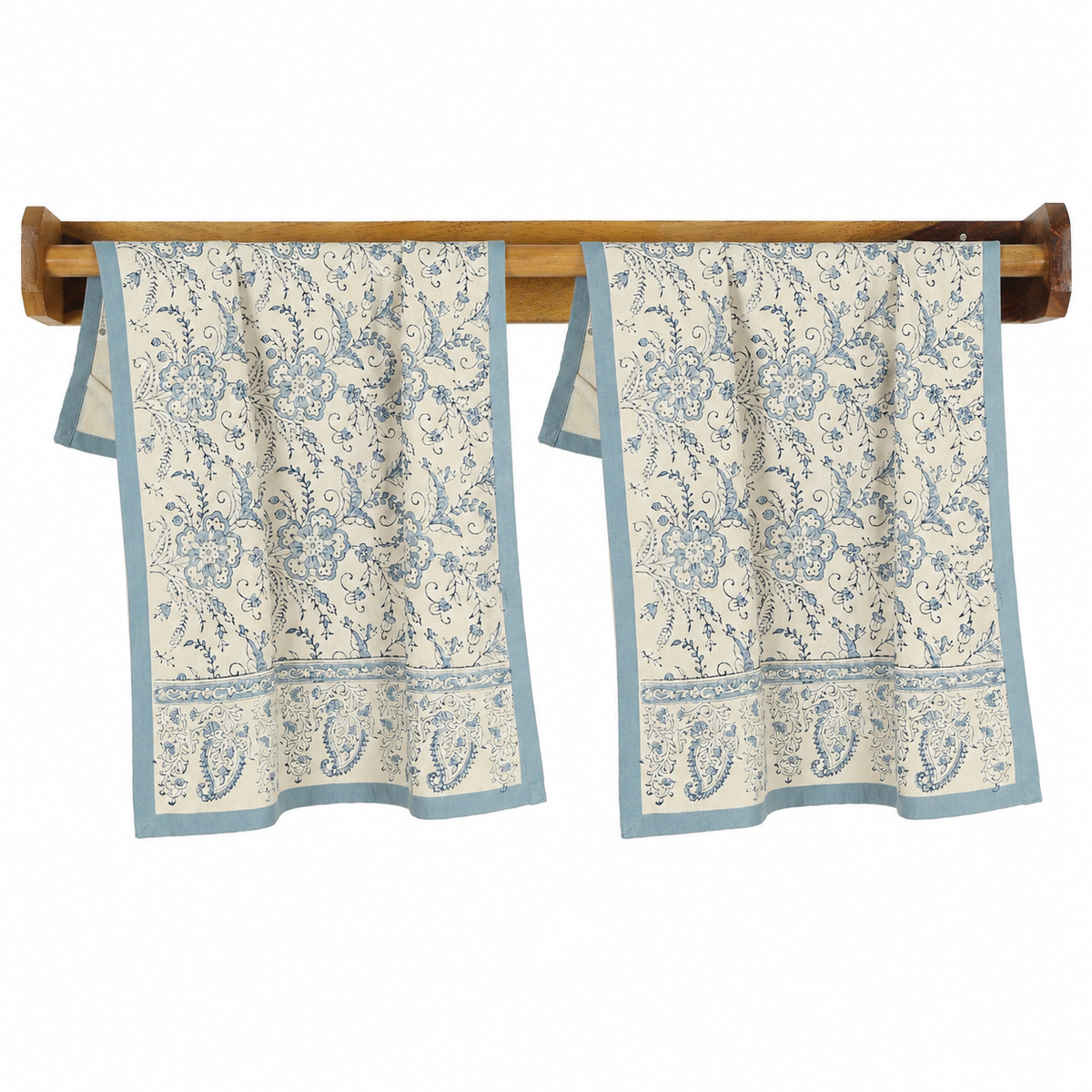 Cotton Kitchen Towel | Hand Block Printed | Ivy