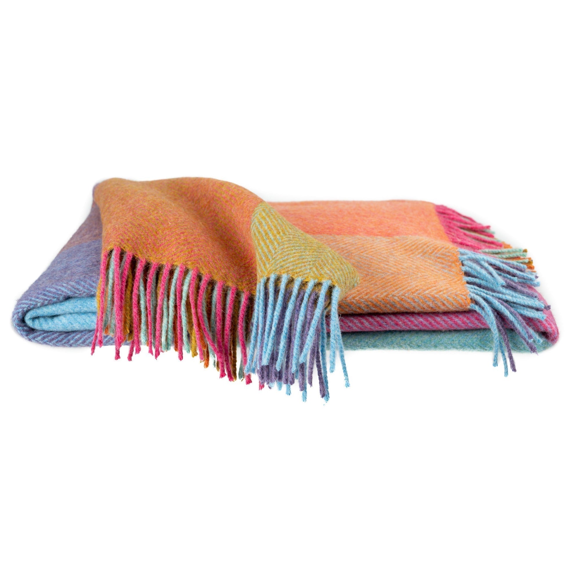 Southampton Home Merino Wool Throw – Block Kaleidoscope | UK Made - Osadia Concept Store