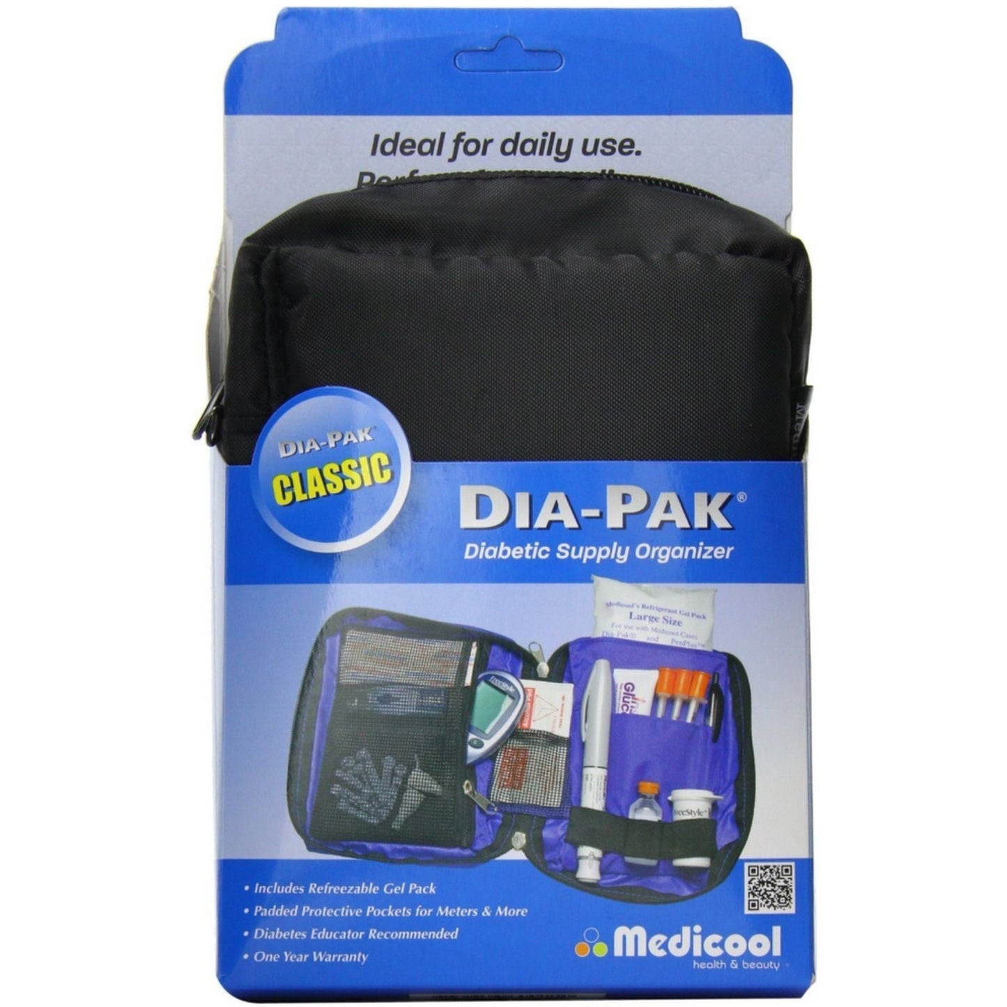 Medicool Dia-Pak Deluxe Diabetic Supply Organizer