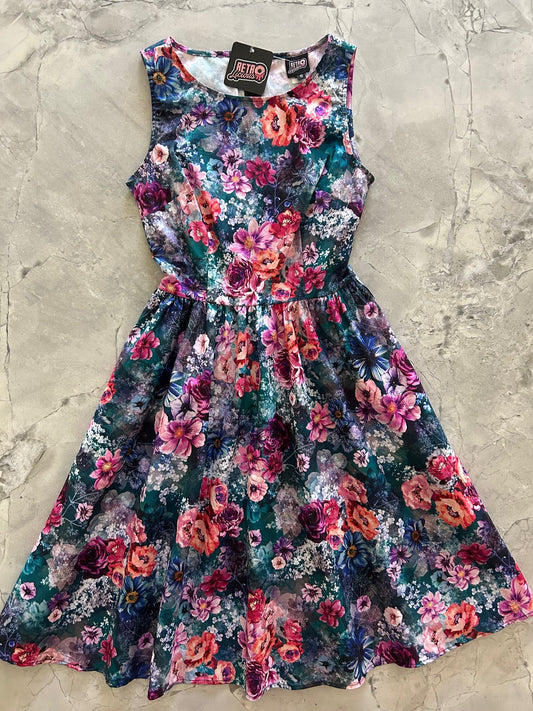 Moody Floral Vintage Dress