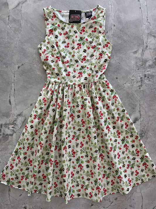 Berry Bees Vintage Dress