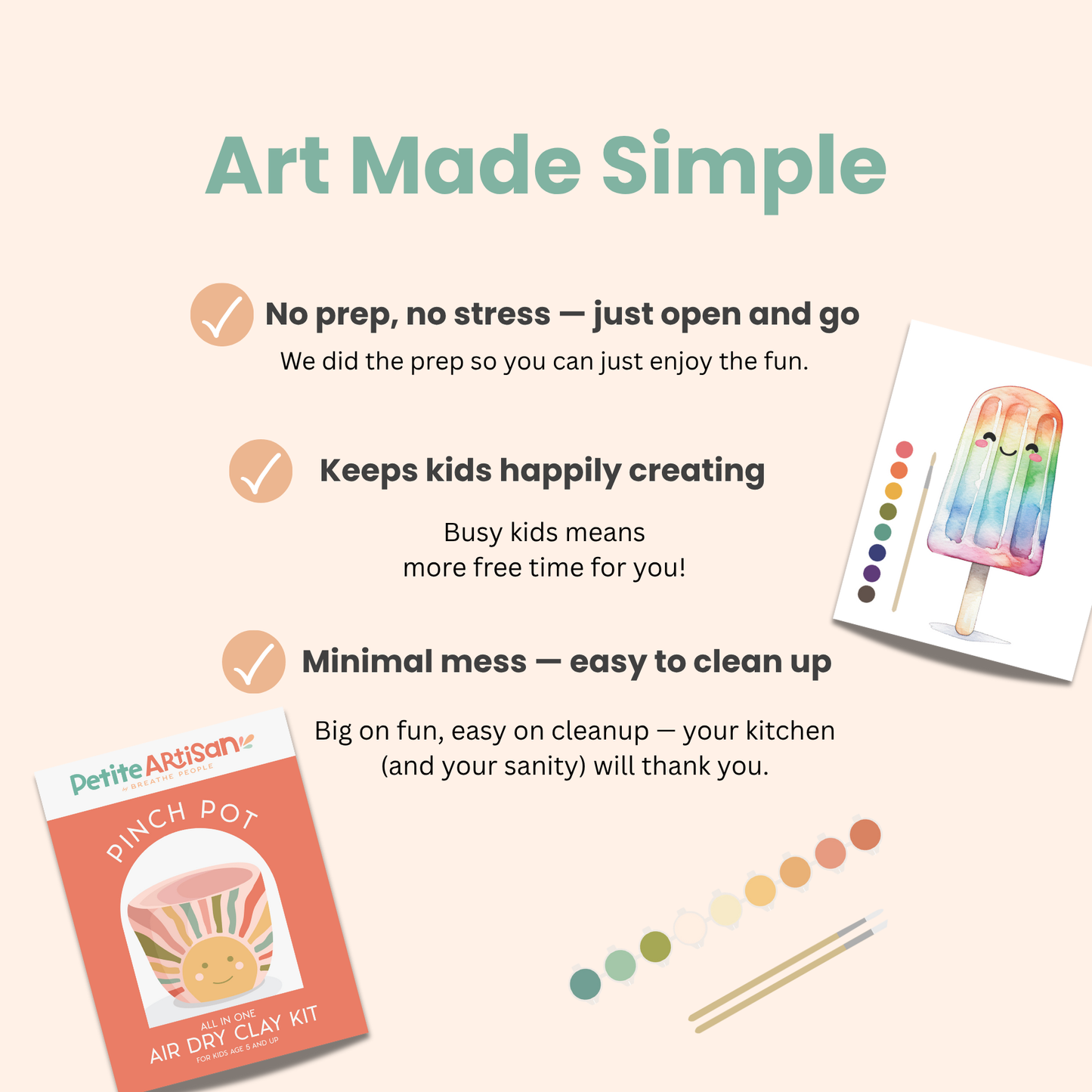 Petite Artisan Clay Date: Clay Kit for 2