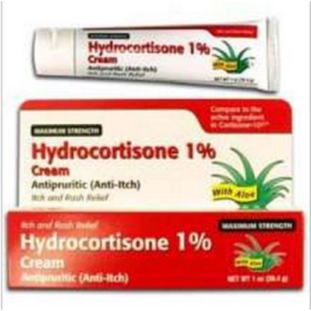 Taro Pharmaceuticals Hydrocortisone Crema Con Aloe Vera, 1%, 0,5 Onzas Cada Uno