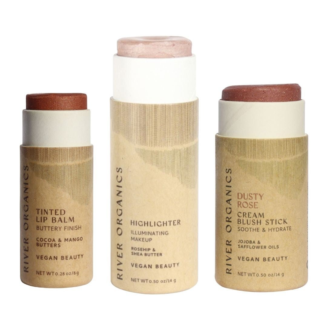 Lip + Highlighter + Blush Set