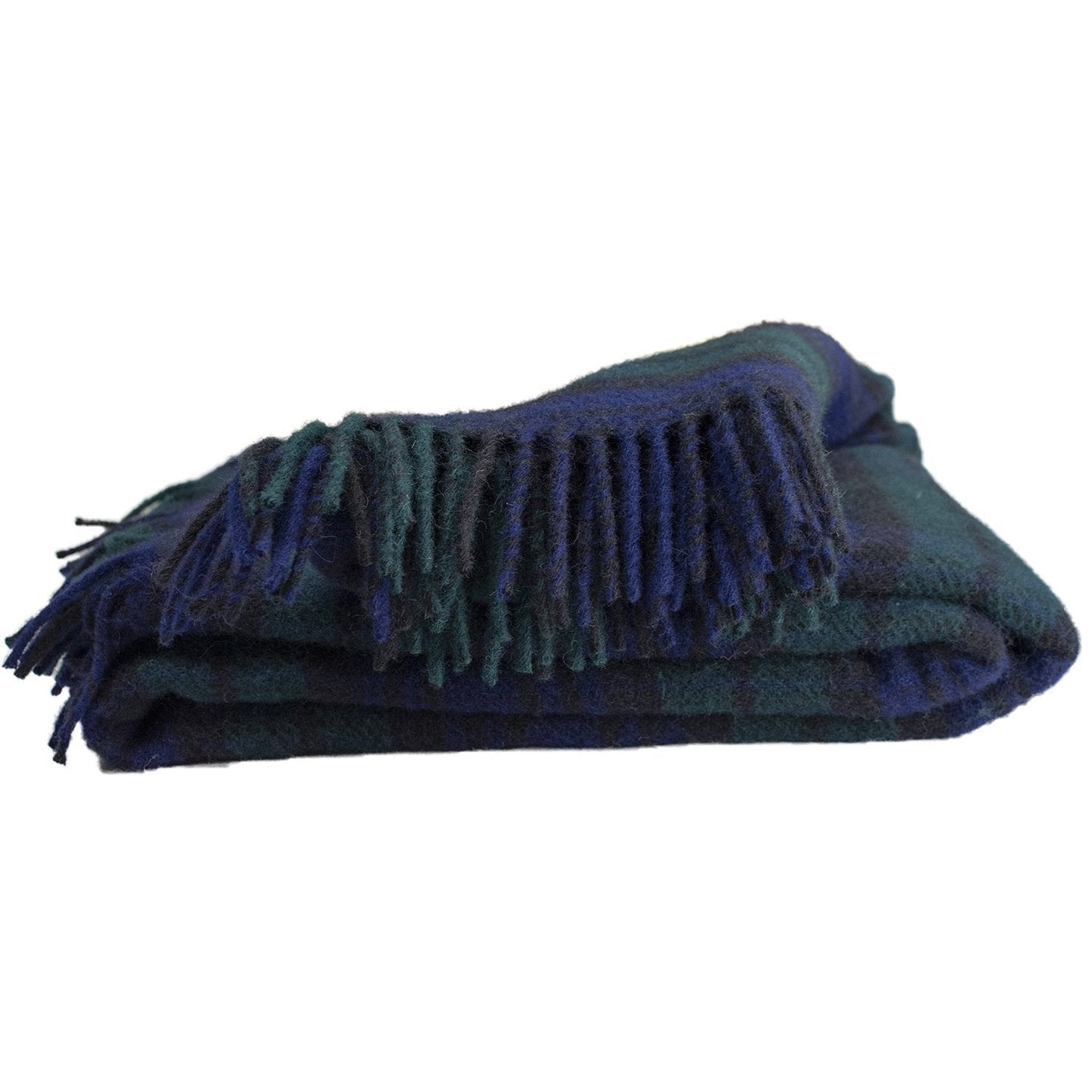 Highland Tweeds Pure New Wool Fluffy Throw ~ Black Watch ~