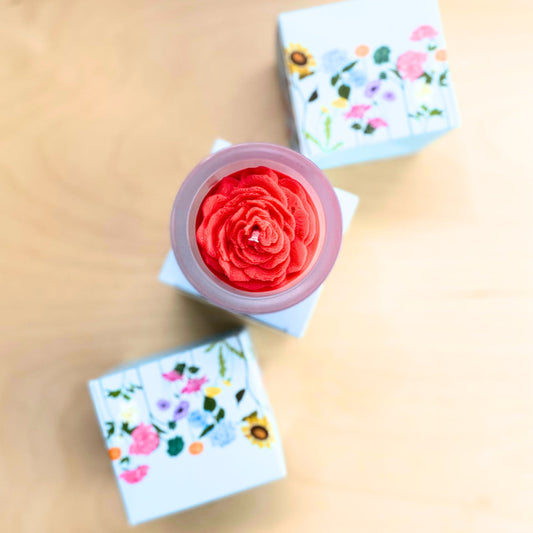 Rose Flower Candle