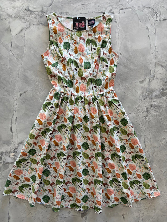 Woodland Vintage Dress in Cream