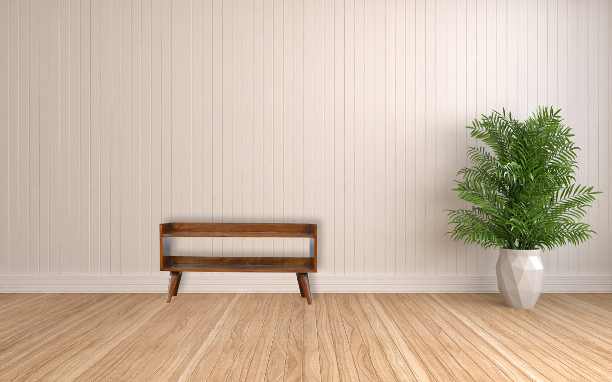 Solid Wood Nordic Storage Bench