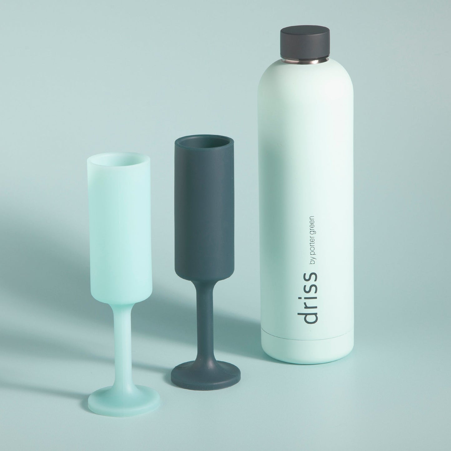 Mist + Ink | Seff | Silicone Unbreakable Champagne Flutes