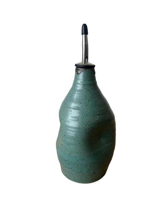 Luna Oil & Vinegar Cruets in Echeveria Teal