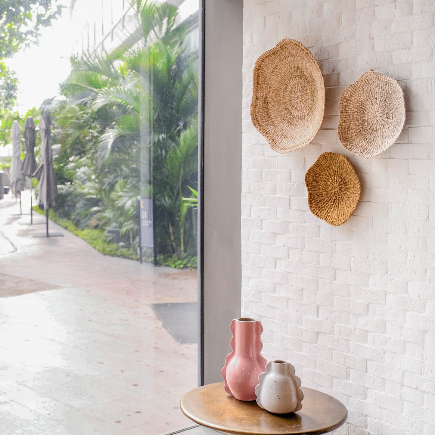 Scallop Wall Baskets, Large