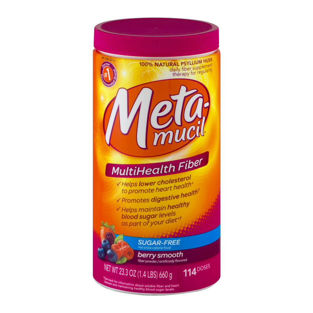 Metamucil Berry Smooth Sugar Free Psyllium Fiber