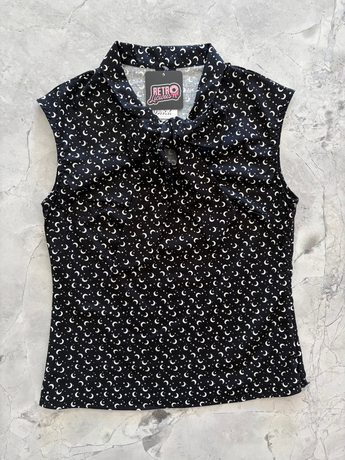Glow in the Dark Moons & Stars Bow Top