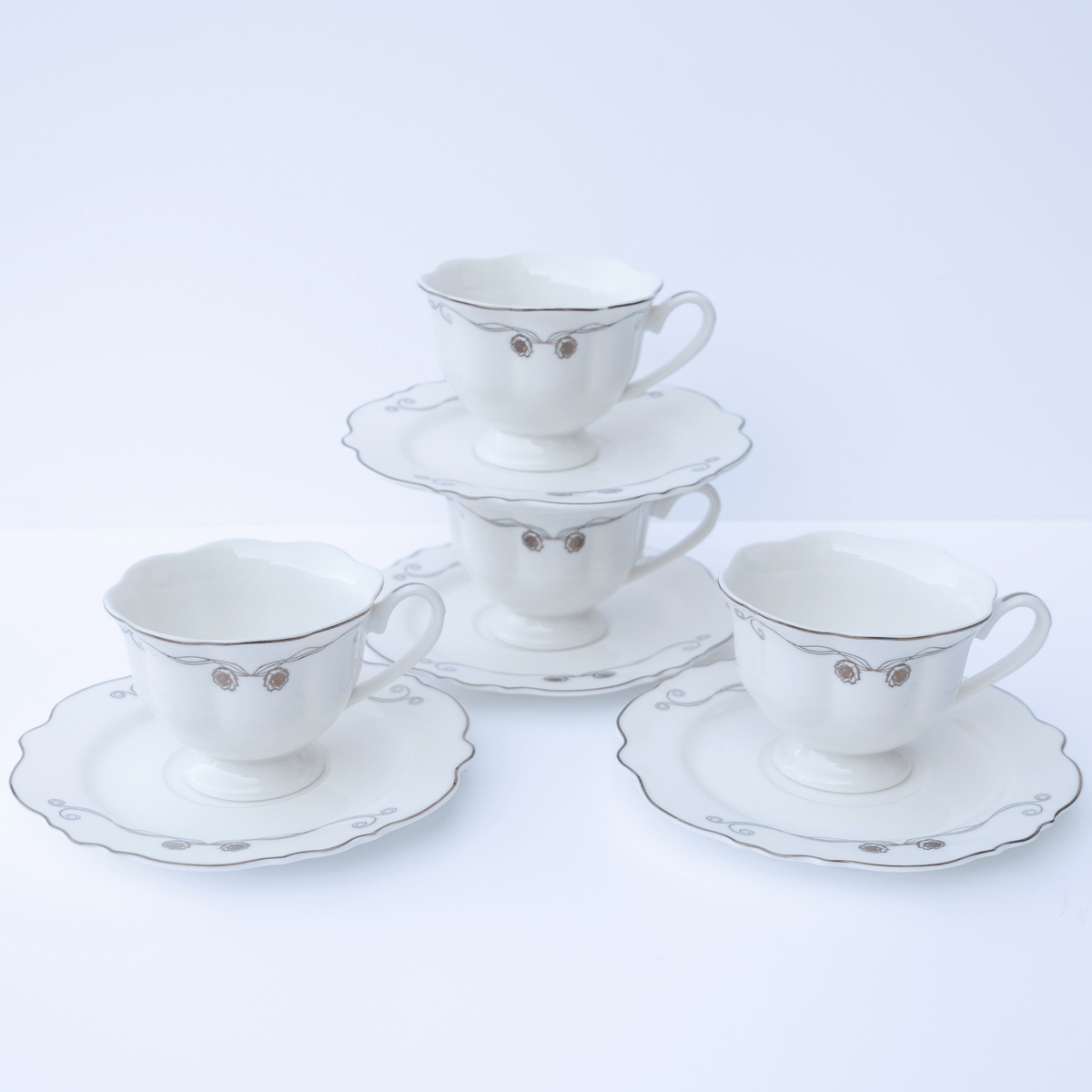 Evermore Teacups, Set of 4